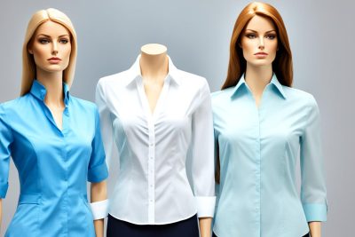 blusas de uniforme feminino moderno